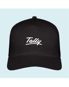 Generic Customized 5-Panel Cap-Black